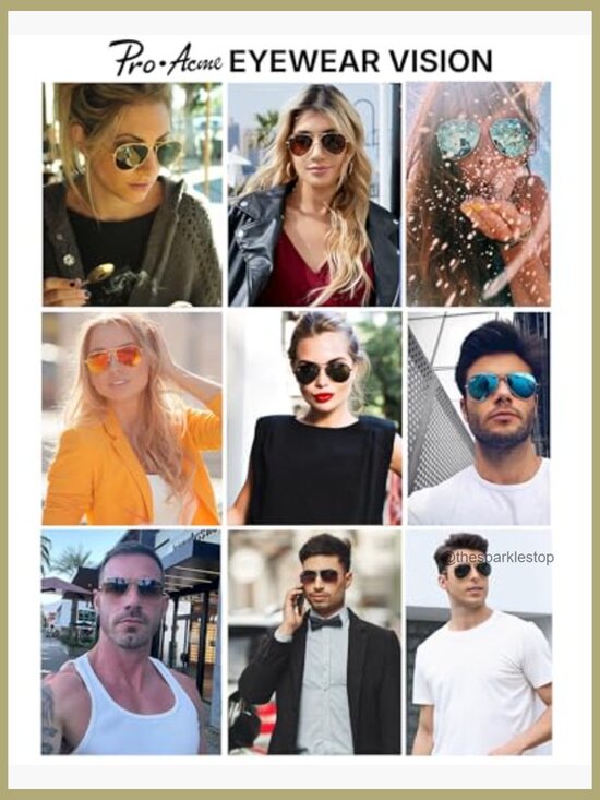 Classic Aviator Sunglasses with Glass Lenses and Metal Frame main image 6